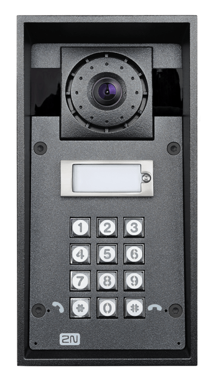 2N IP Force Türsprechstelle mit HD-Kamera, Keypad, 1 Klingeltaster, 10W Lautsprecher