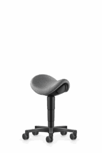 Allround_Saddle_Stool_9473_6811_Duotec-Fabric_Grey_Castors_Polyamide_Black_3