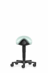 Allround_Saddle_Stool_9473_MG84_Magic-Artifical-Leather_Mint_Castors_Polyamide_Black