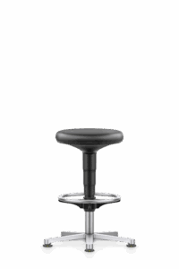 CLEANROOM_STOOL_3_9461R_ARTIFICAL-LEATHER-MAGIC_BLACK_GLIDES_ALUMINIUM-POLISHED