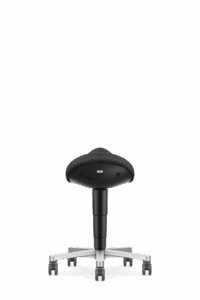 ESD_Saddle_Stool_9473E_Duotec-Fabric_ESD_9801_Black_Castors_Aliuminium-polished-h