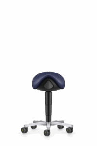 ESD_Saddle_Stool_9473E_Duotec-Fabric_ESD_9802_Blue_Castors_Aliuminium-polished-f