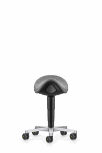 ESD_Saddle_Stool_9473E_Duotec-Fabric_ESD_9811_Grey_Castors_Aliuminium-polished-f