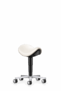 Laboratory_Medical_Saddle_Stool_9473L_Magic-Artificial-Leather_MG11_Grey_Castors_Aliuminium-polished-f