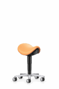 Laboratory_Medical_Saddle_Stool_9473L_Magic-Artificial-Leather_MG76_Apricot_Castors_Aliuminium-polished-s